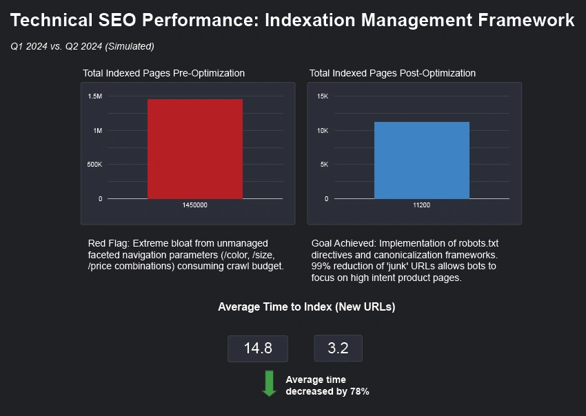 Custom dashboard to monitor the indexation rate of new product launches